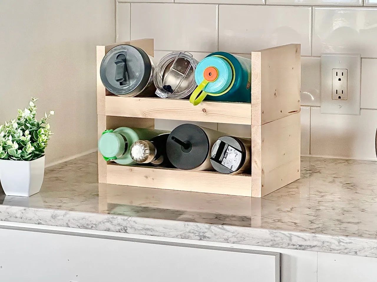 Stackable Water Bottle Storage Rack