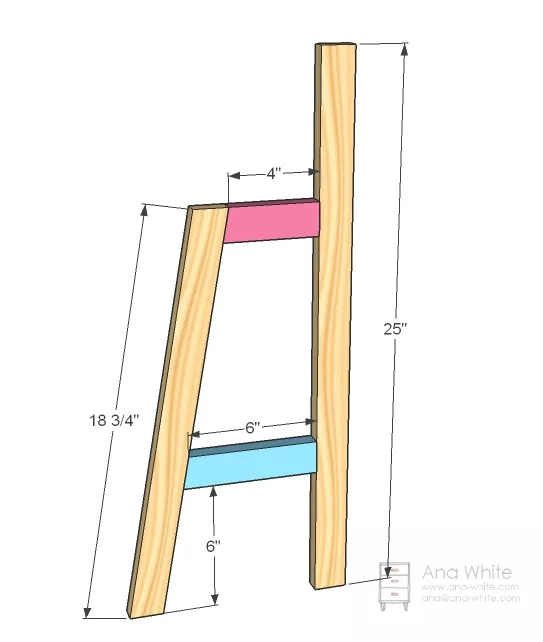Doll High Chair, step 1