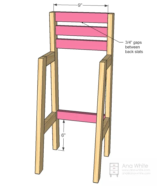Doll High Chair, step 2