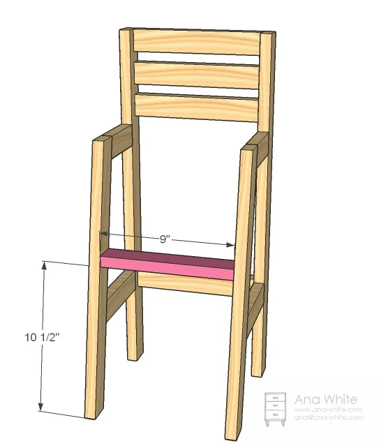 Doll High Chair, step 3
