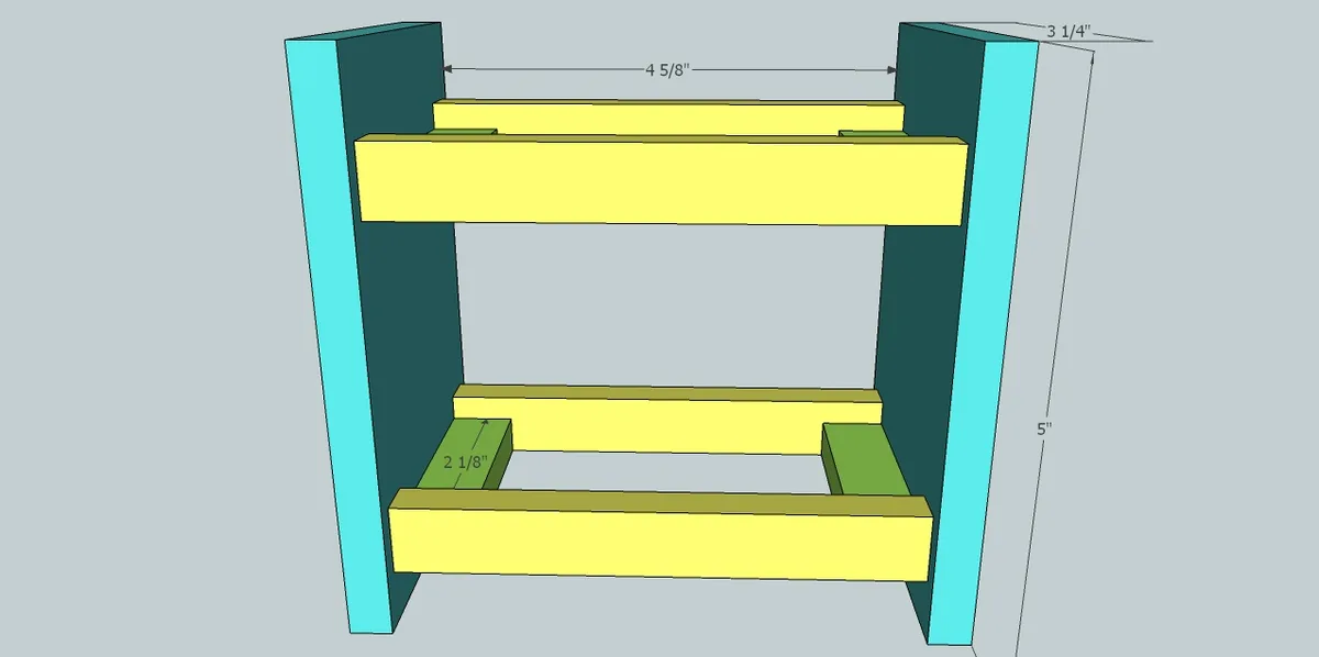 Dollhouse/Firestation Bunk bed, step 2