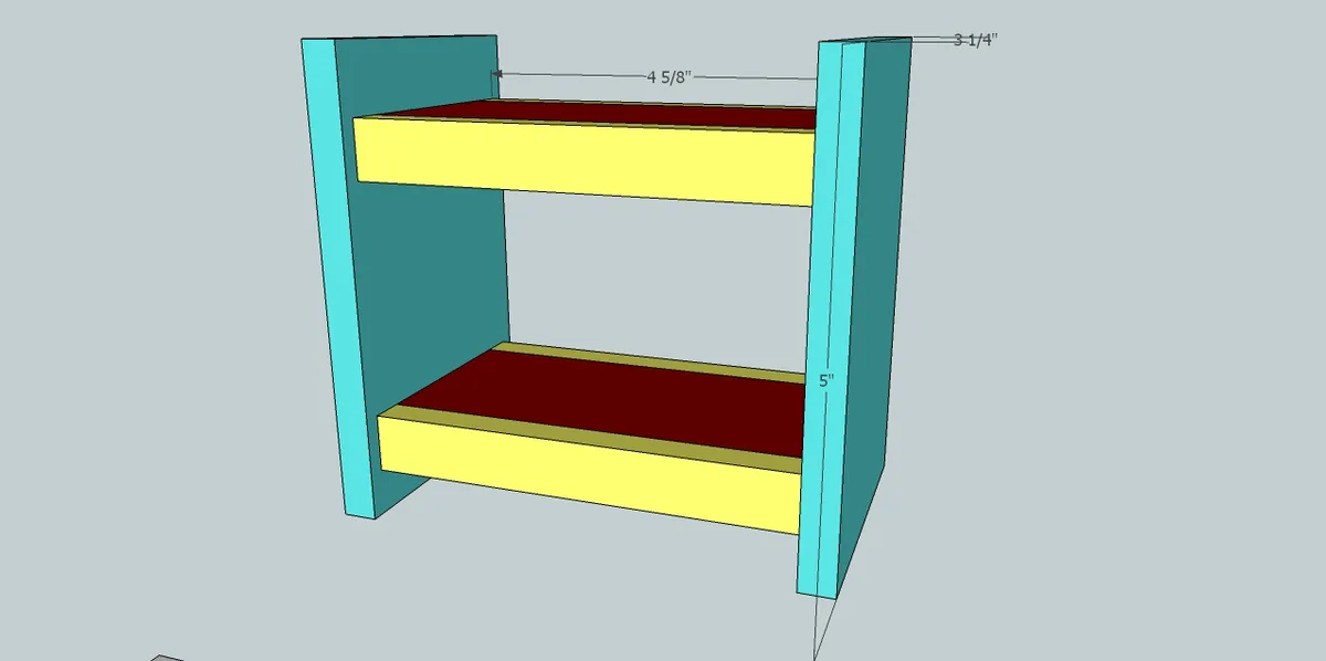 Dollhouse/Firestation Bunk bed, step 4