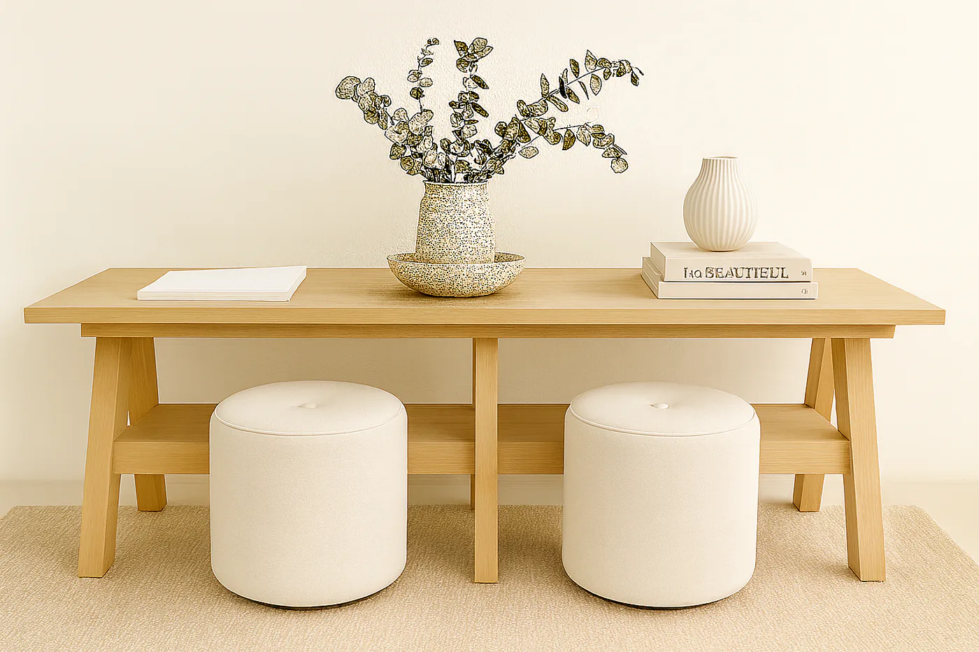 Double Trestle Play Table