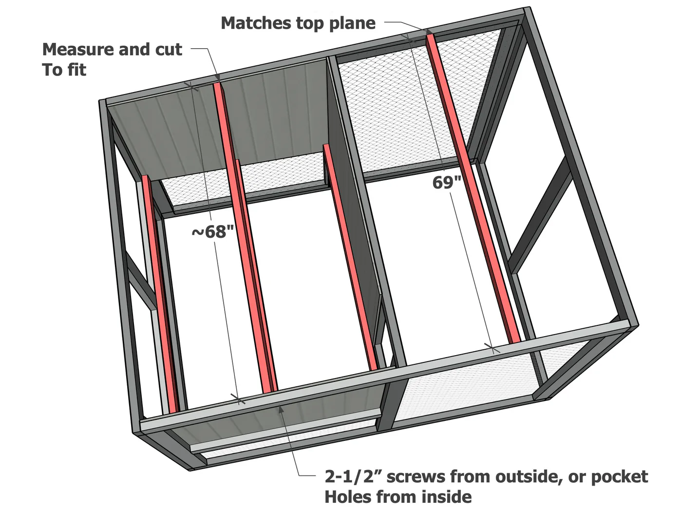 Double Wide Modern Chicken Coop, step 9