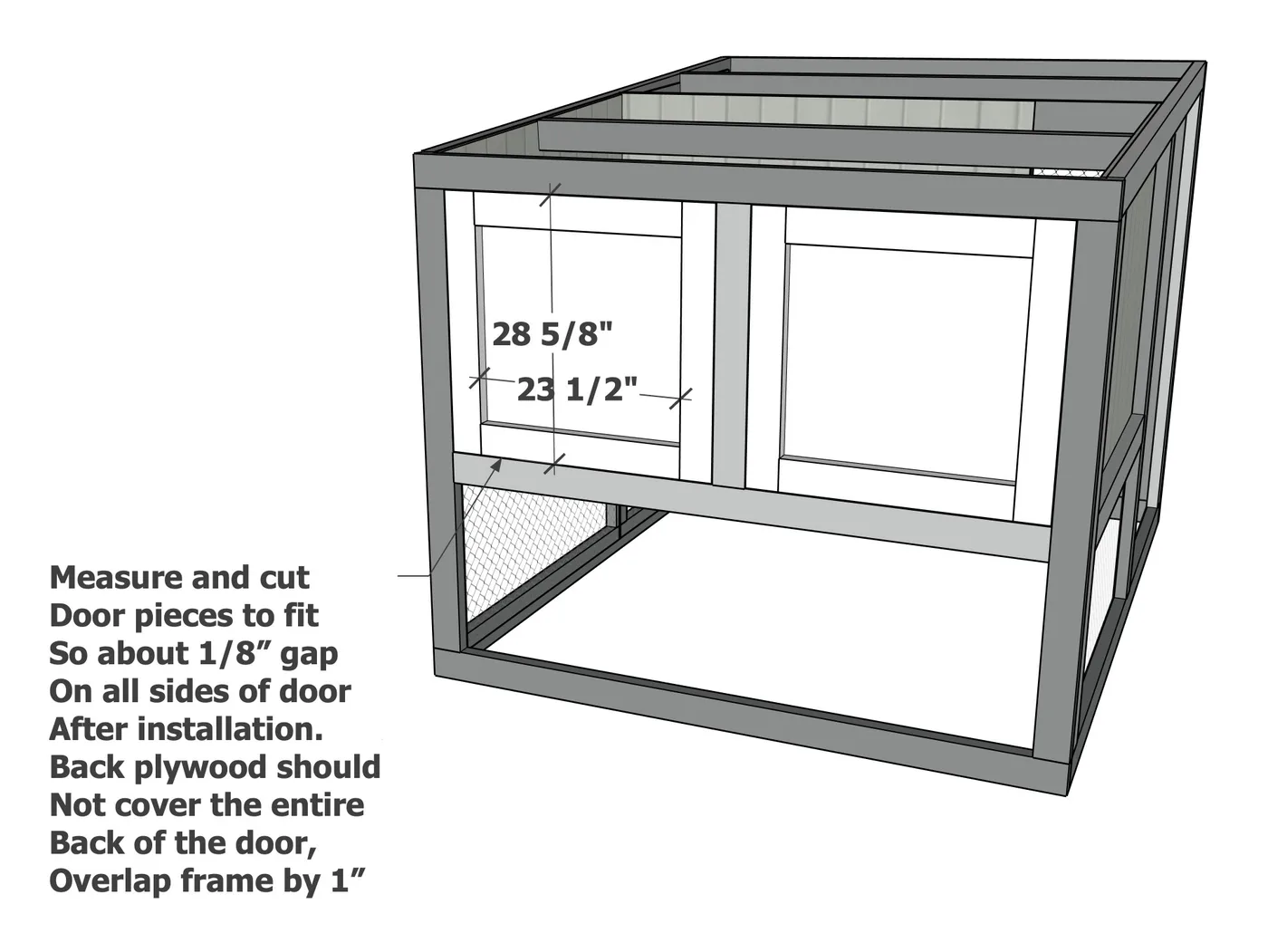 Double Wide Modern Chicken Coop, step 11