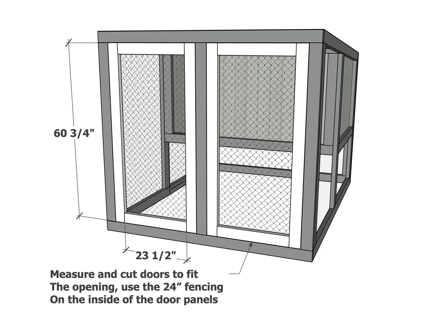 Double Wide Modern Chicken Coop, step 12