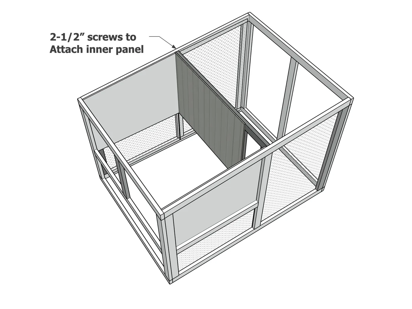 Double Wide Modern Chicken Coop, step 8