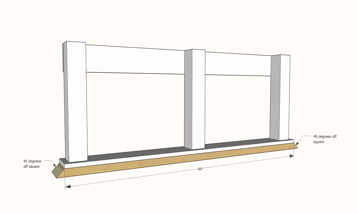 Double Wide Outdoor Table, step 2