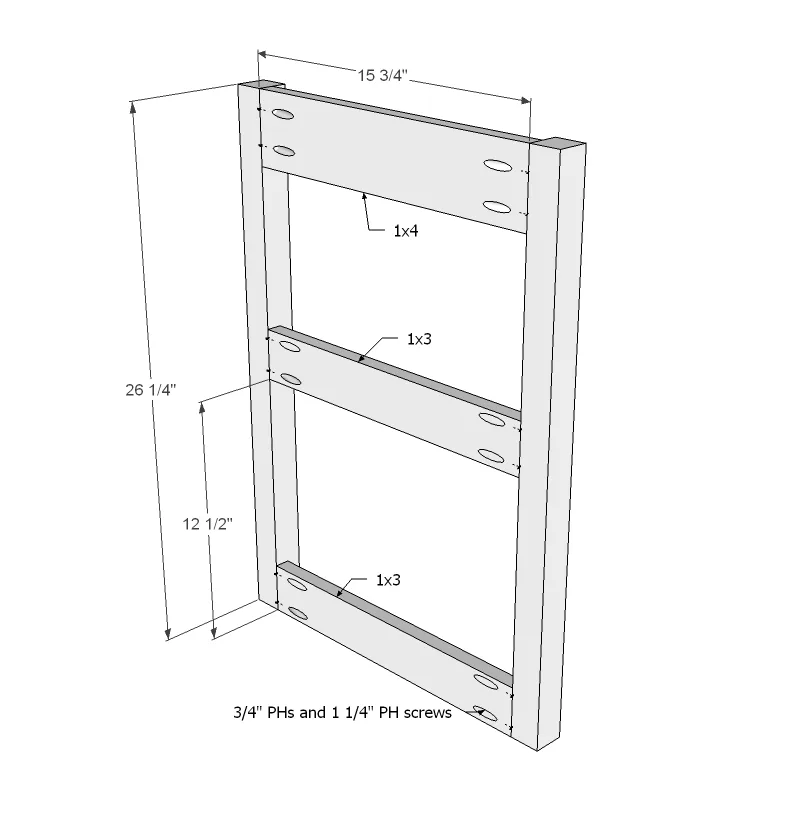 Drop Leaf Round Storage Table, step 1