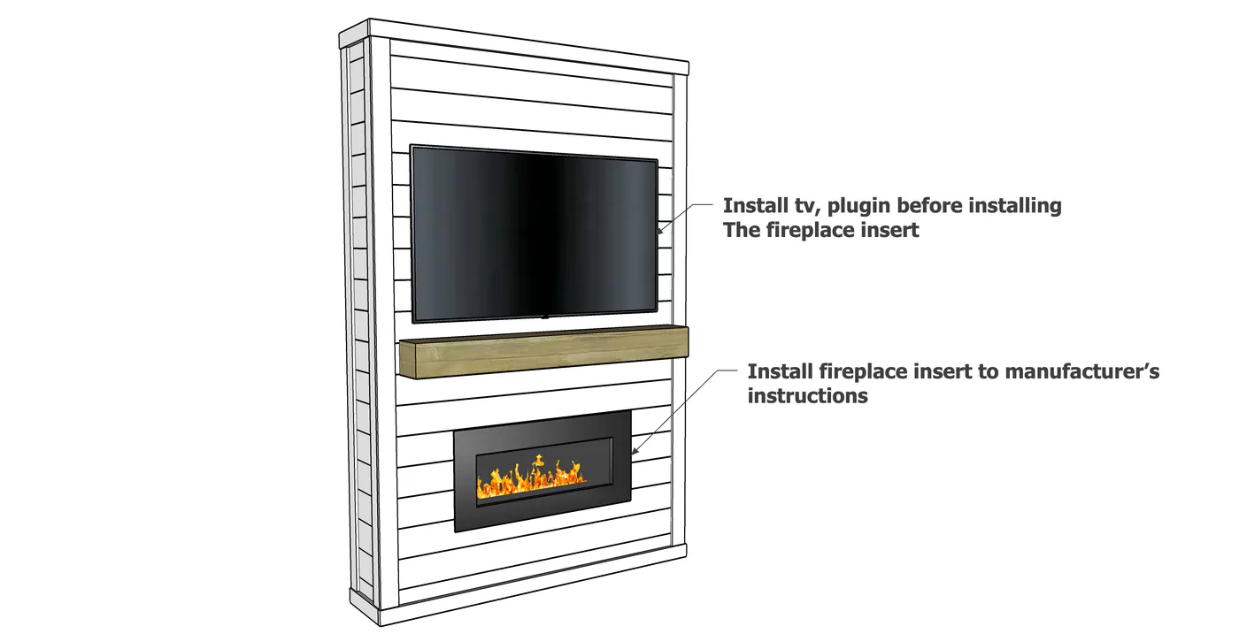Easiest Shiplap Fireplace Tutorial and Video, step 6
