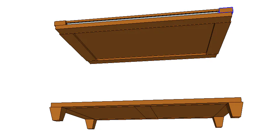 East Fork Map Cabinet / Occasional Table with Safety Glass Top, step 4