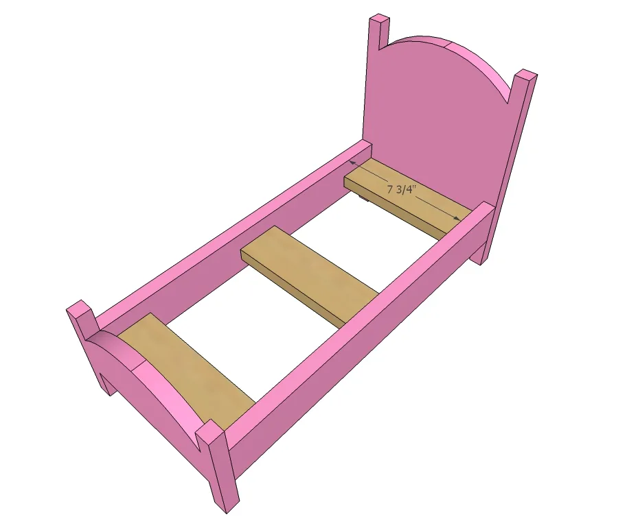 Easy Build American Girl Doll Bed, step 3