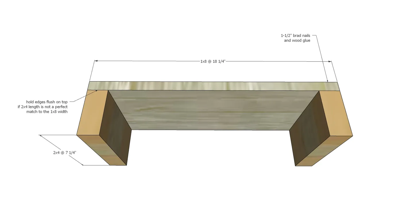 Easy Build End Table or Nightstand with Drawer, step 1