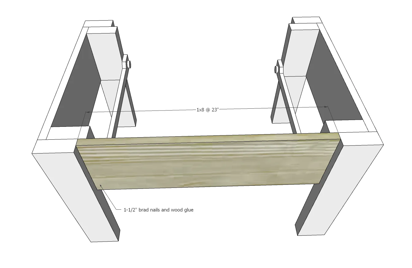 Easy Build End Table or Nightstand with Drawer, step 4