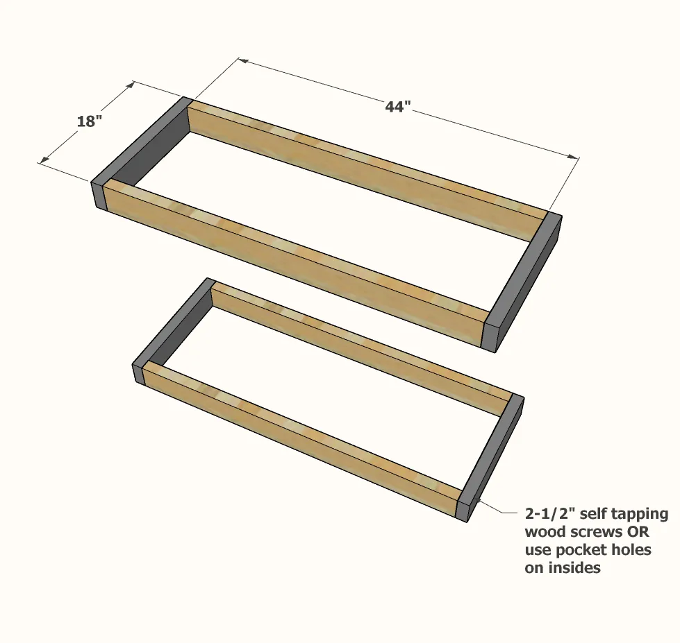 Easy Kitchen Island, step 1