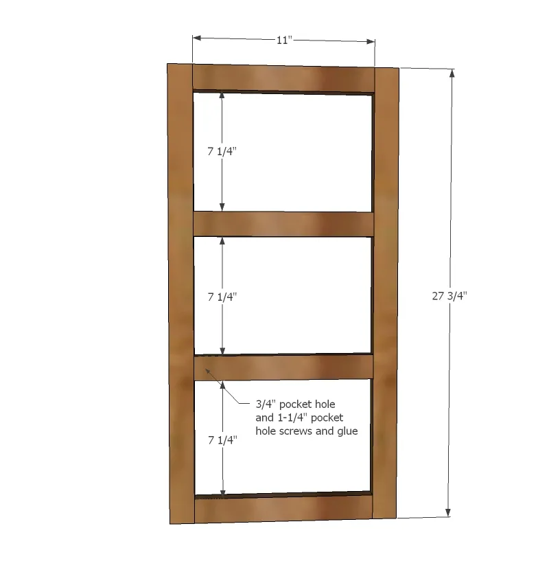 Easy Wall Mail or Magazine Bin Shelf, step 1