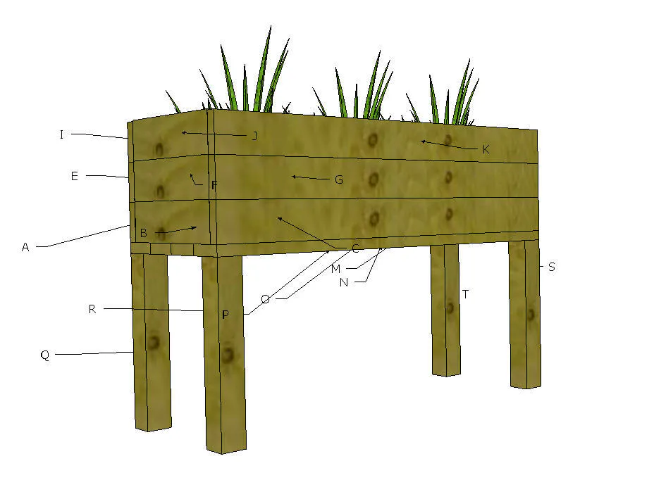Elevated Planter Box, step 2
