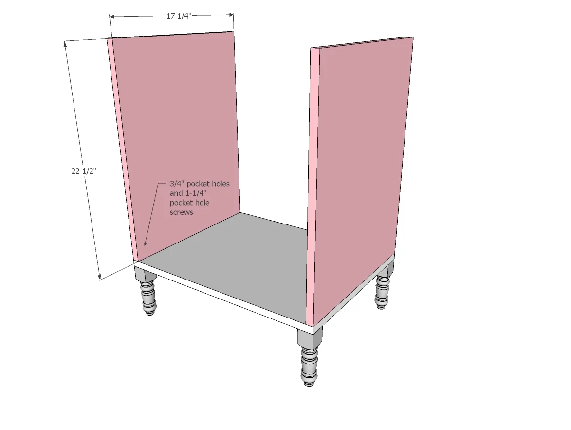 Emily Nightstand, step 2
