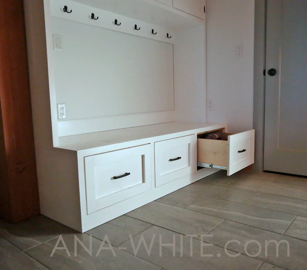Entryway Cabinet with Hooks, step 1