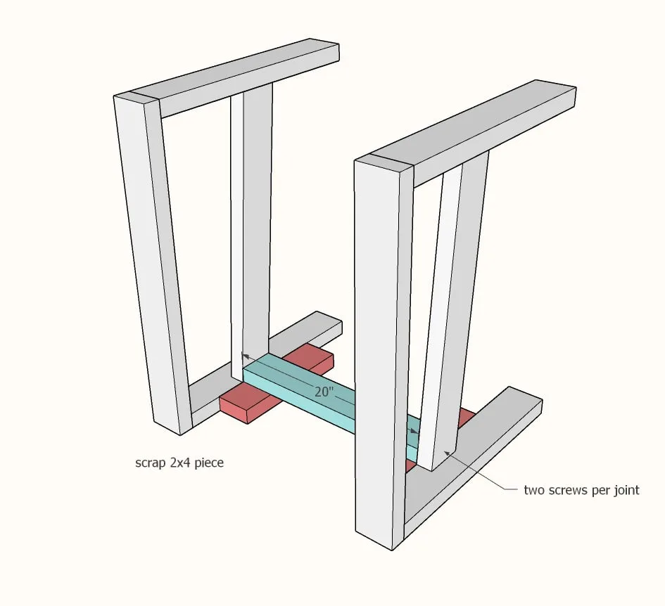 Essential Wood Outdoor Chair Frame for Standard Chair Cushion, step 3