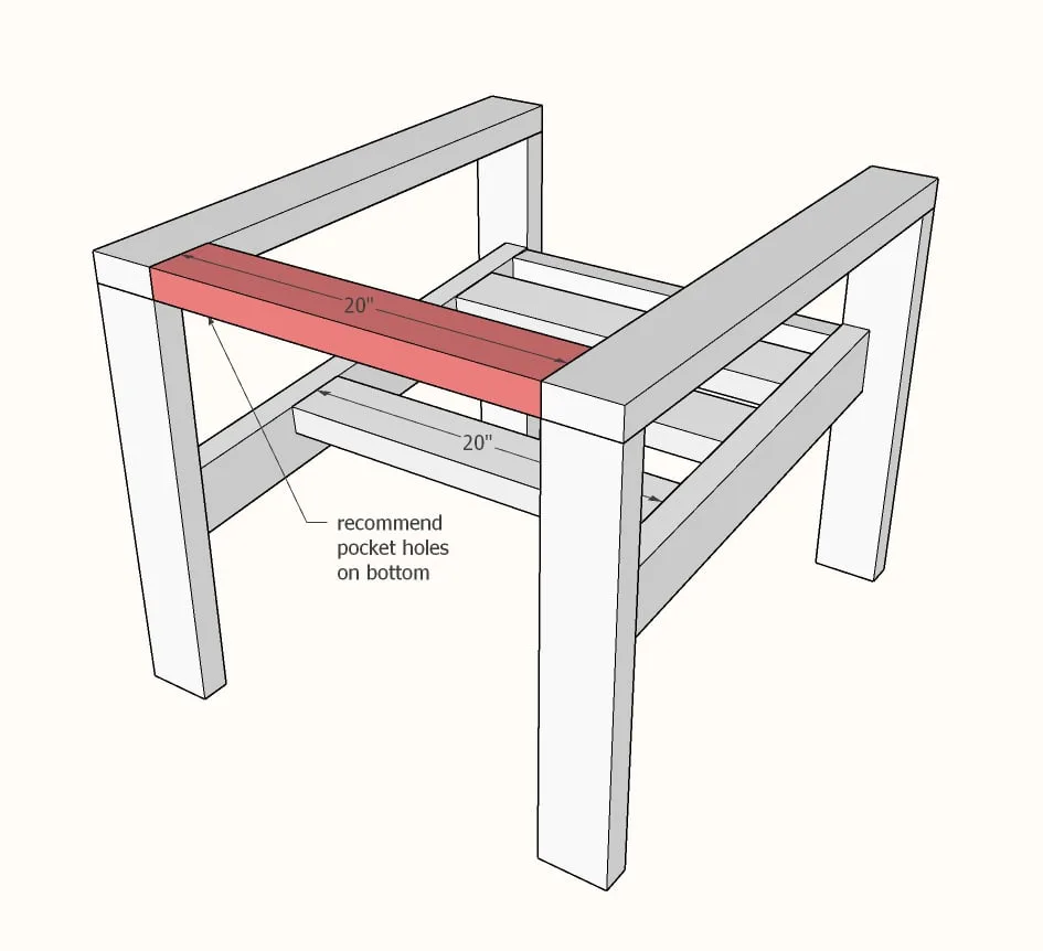 Essential Wood Outdoor Chair Frame for Standard Chair Cushion, step 5
