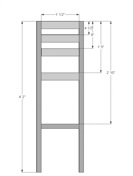 Extra Tall Bar Stool, step 1