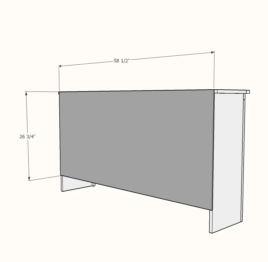 Extra Wide Console Bookcase, step 5