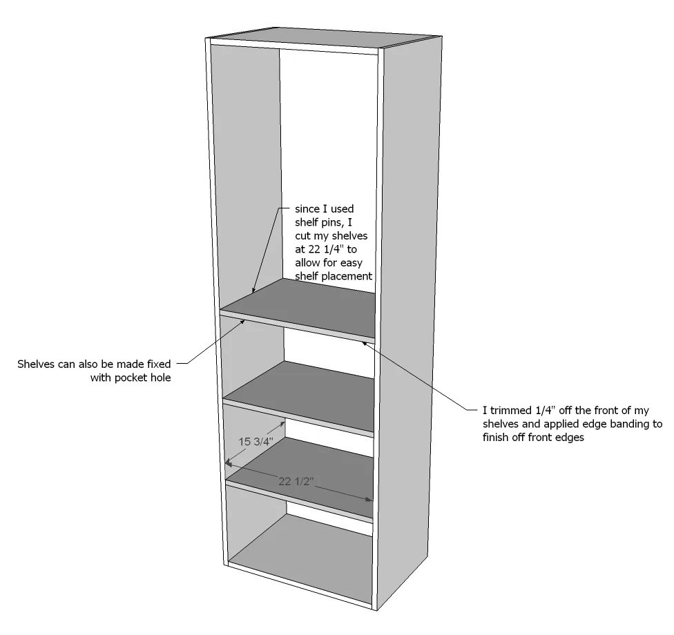 Fancy Closet Tower, step 2