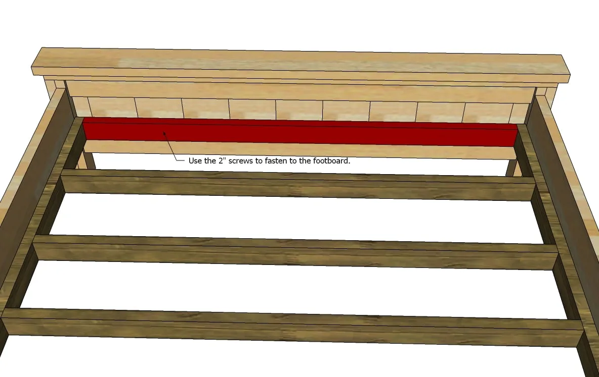 Farmhouse Bed (California King Size), step 10