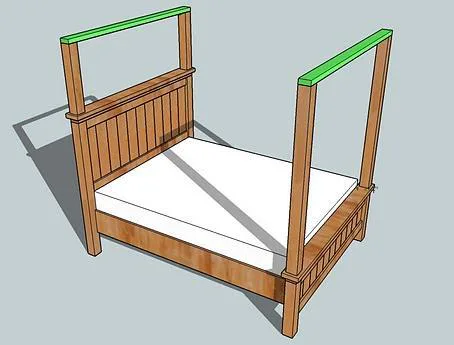 Farmhouse Bed Canopy Modification (All Bed Sizes), step 8