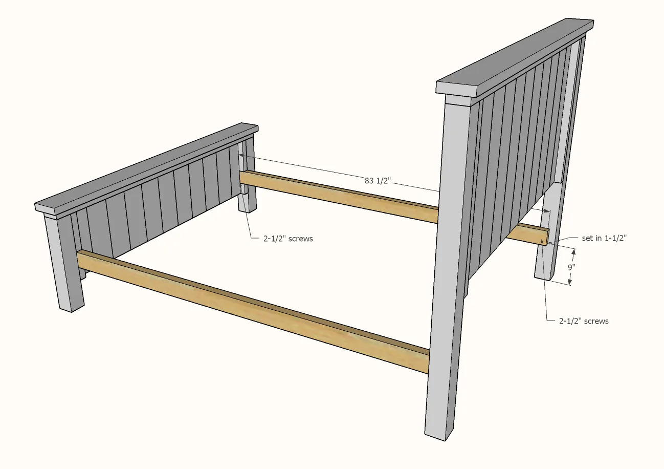 Farmhouse Bed, step 9