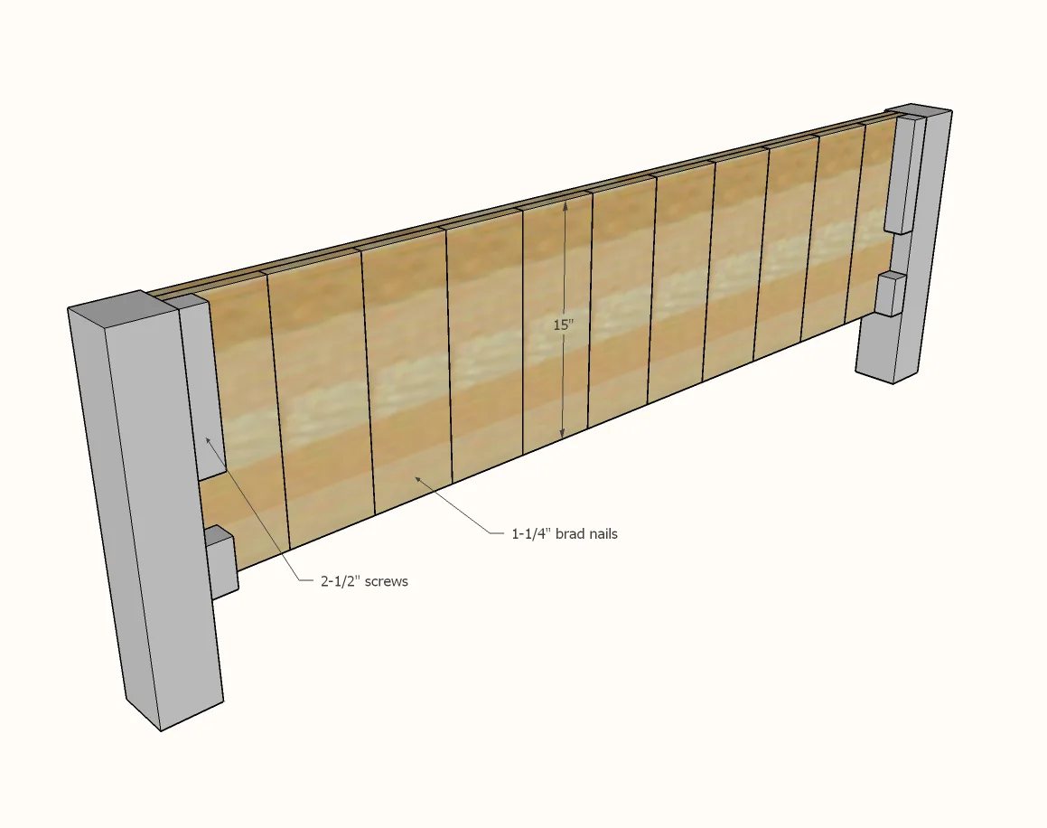 Farmhouse Bed, step 7