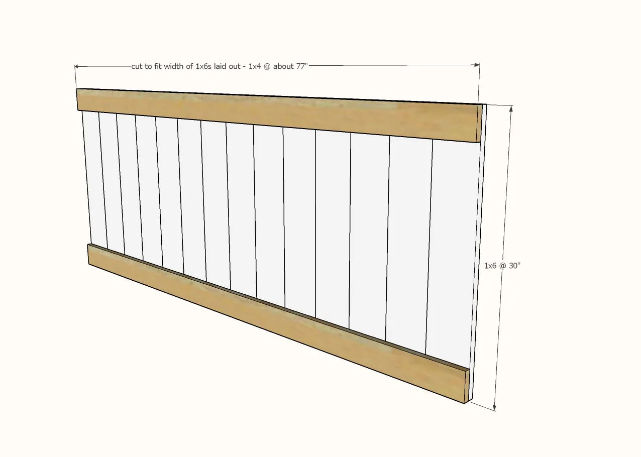 Farmhouse Bed, step 2