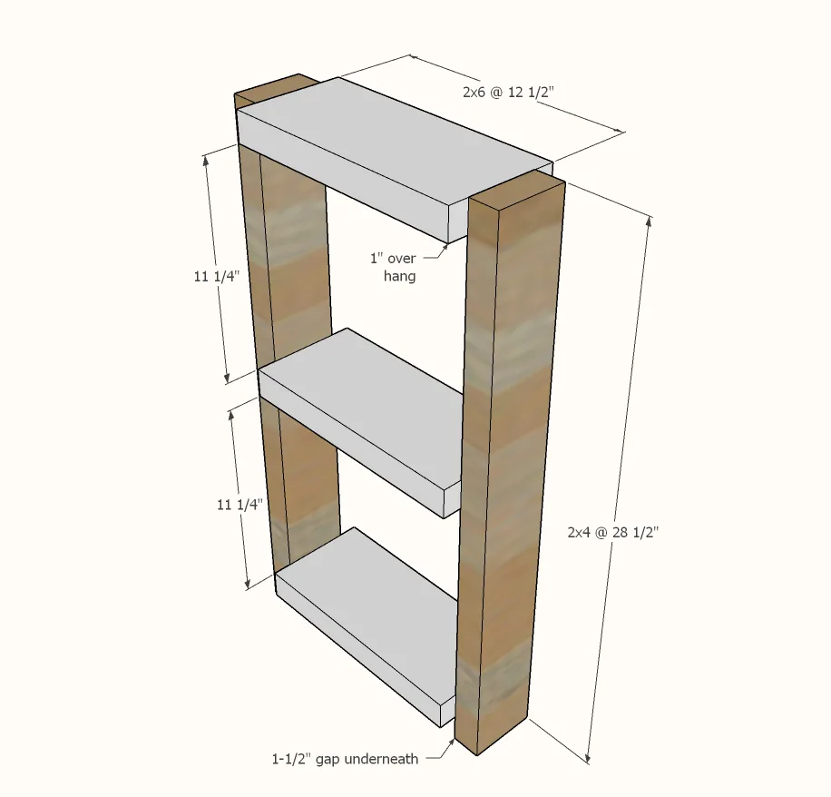 Farmhouse Console Table (Beginner, step 5