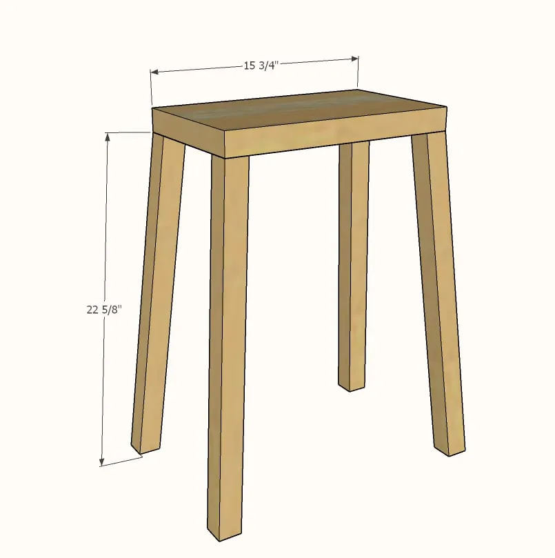 Farmhouse Counter Stools, step 1
