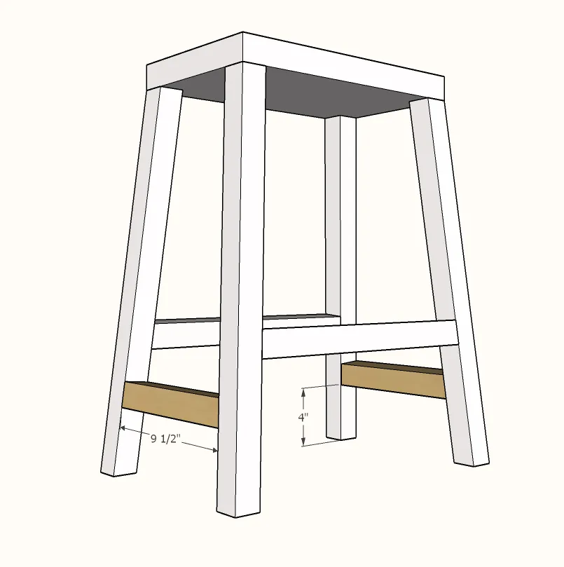 Farmhouse Counter Stools, step 3