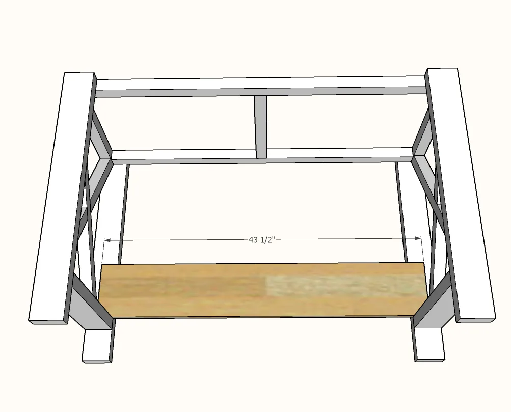 Farmhouse Desk, step 4