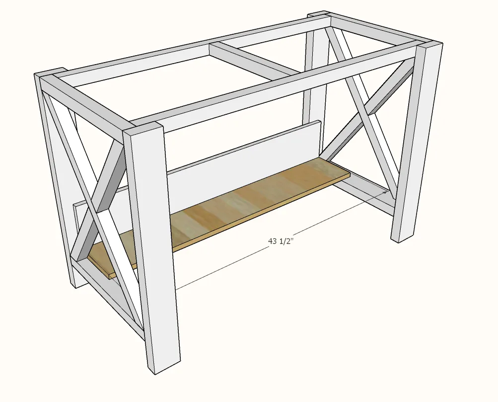 Farmhouse Desk, step 5