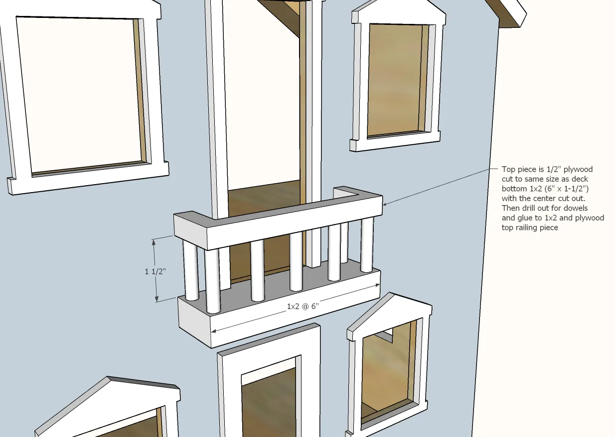 Farmhouse Dollhouse, step 5