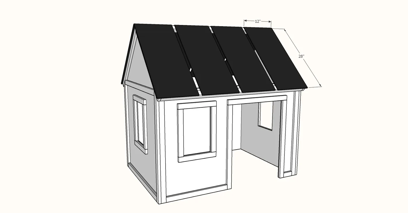 Farmhouse Indoor Playhouse, step 6