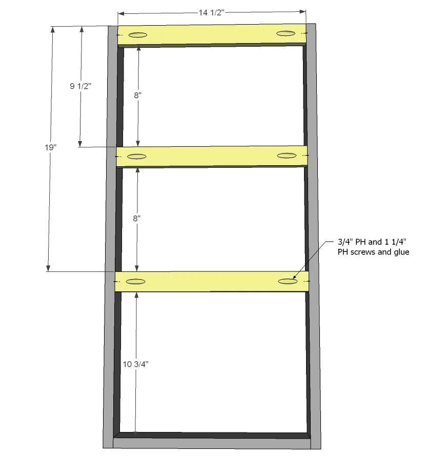 Farmhouse Jewelry Wall Cabinet, step 2