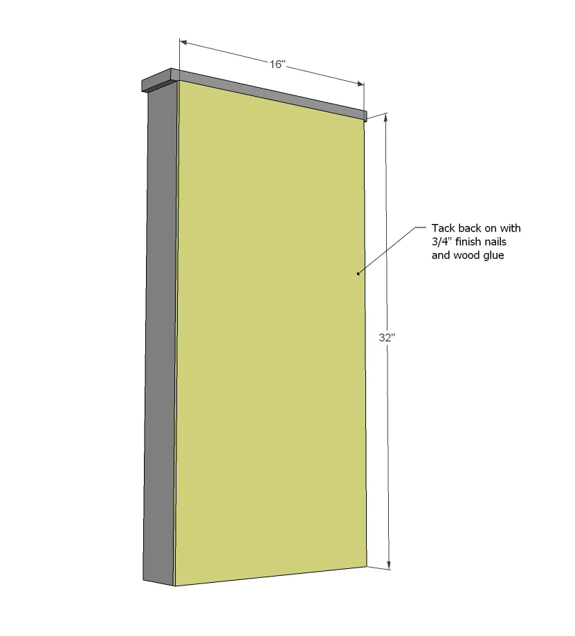 Farmhouse Jewelry Wall Cabinet, step 4