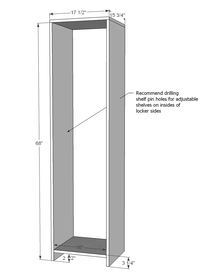 Farmhouse Modular Locker, step 1