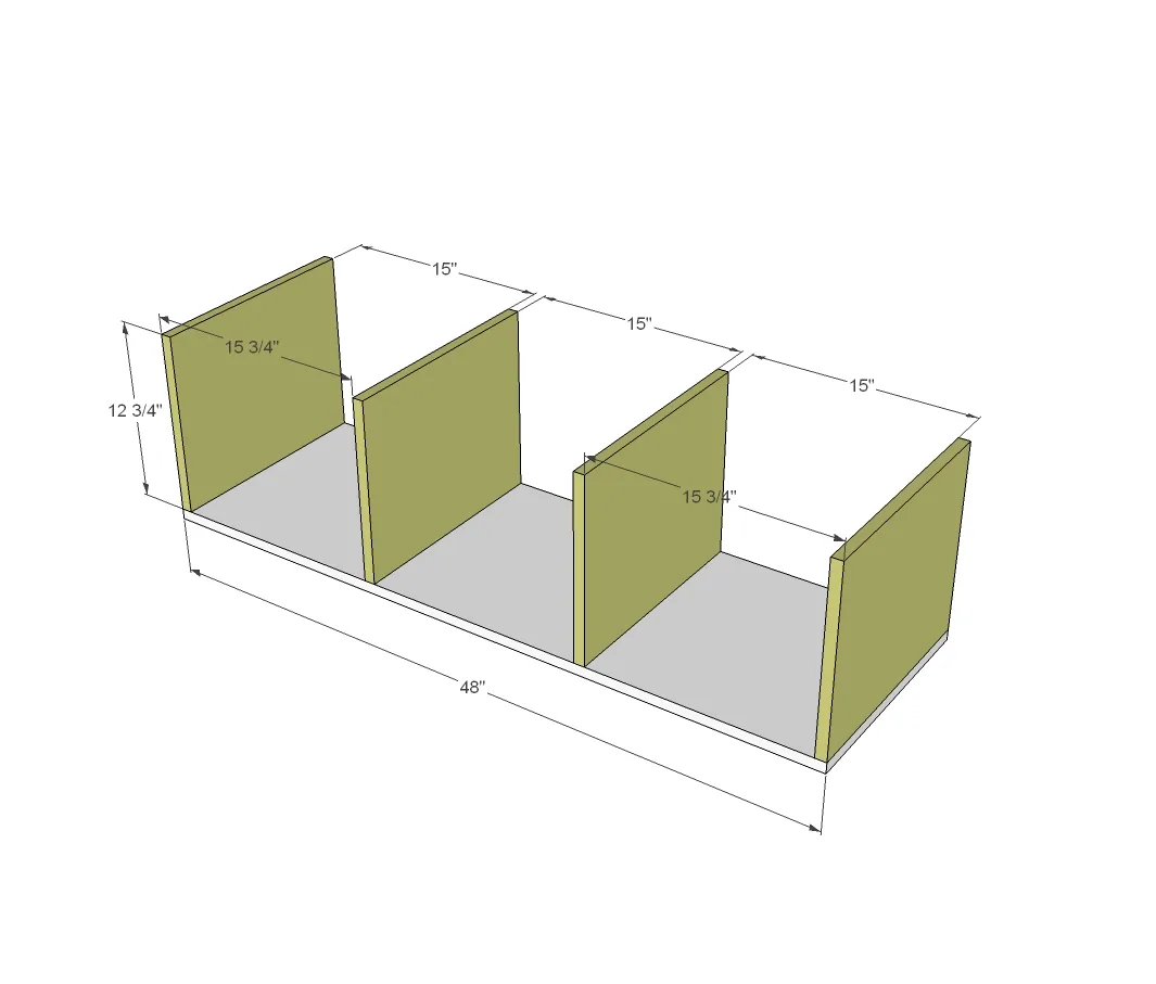 Farmhouse Modular Locker System, step 1