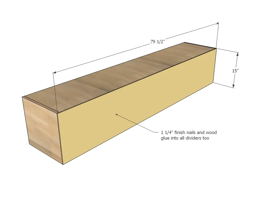 Farmhouse Storage Bed with Drawers (Queen), step 13