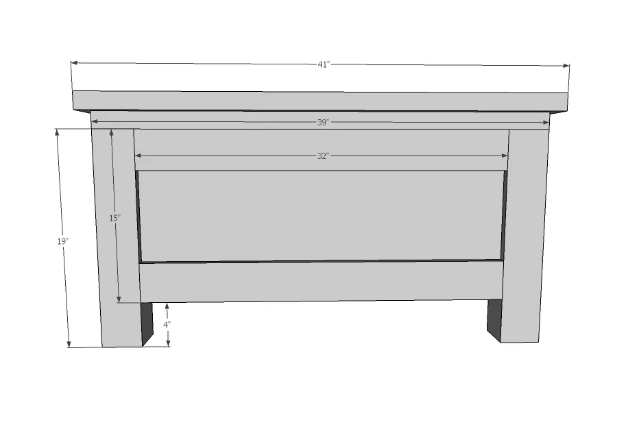 Farmhouse Storage Bed with Drawers (Twin and Full), step 5