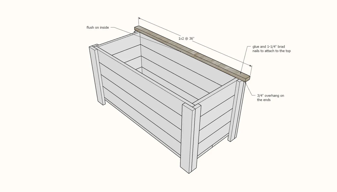 Farmhouse Toy Box, step 6