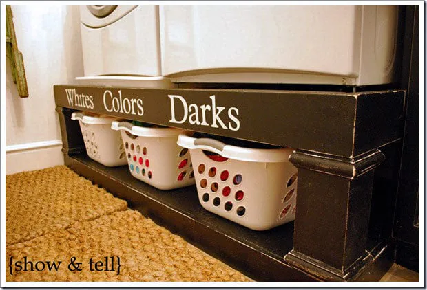Farmhouse Washer Dryer Pedestals Bases
