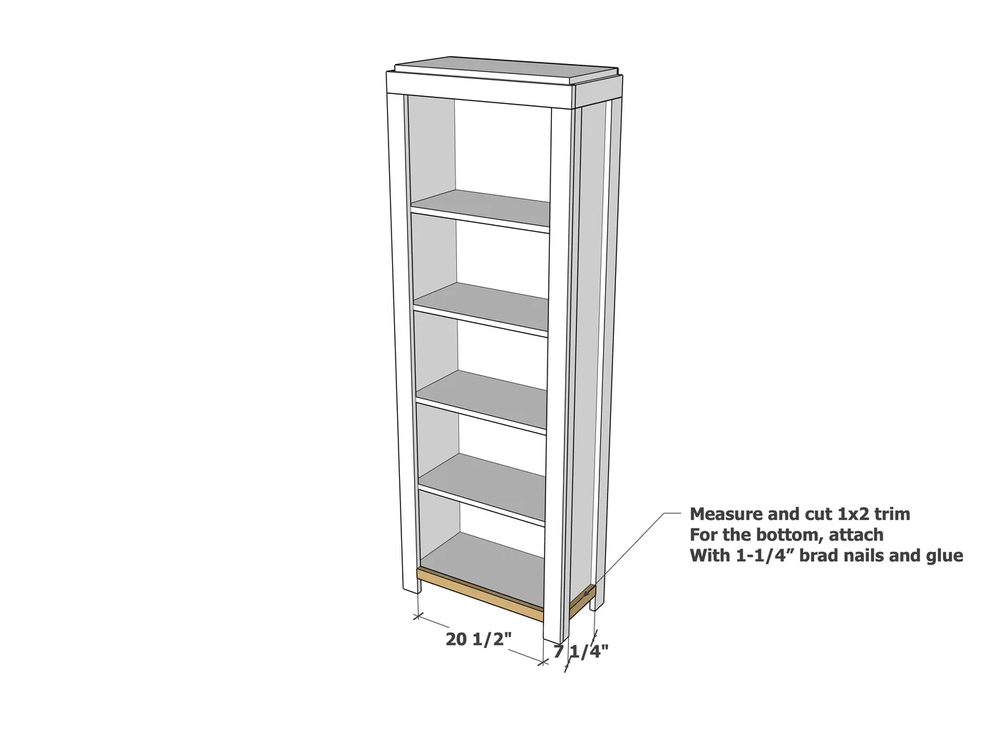 The Favorite Bookshelf, step 6