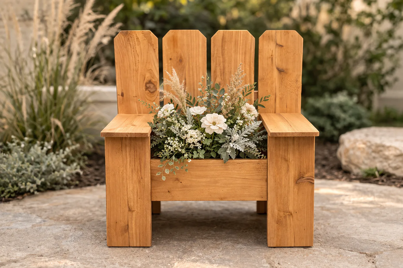 Fence Picket Bench Planter